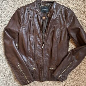 Express faux leather jacket